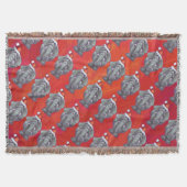 Elephant Christmas on Red Decke (Vorderseite)