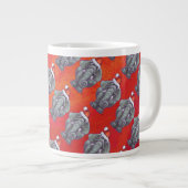 Elephant Christmas on Red Jumbo-Tasse (Vorderseite Rechts)