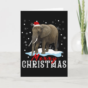 Elephant Christmas Shirt Light Pajama Group Christ Karte