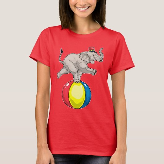Elephant Circus Ball T-Shirt (Vorderseite)