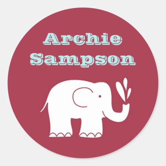 Elephant Circus Sticker (Vorderseite)