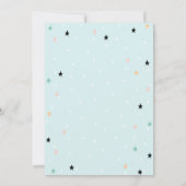 Elephant Cloud, Twinkle Little Star Baby Dusche Einladung (Rückseite)