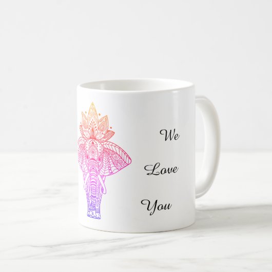 Elephant Coffee Tasse (VorderseiteRechts)