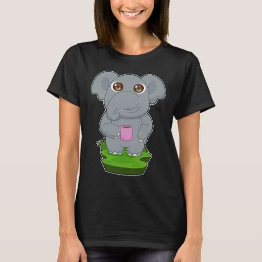 Elephant Coffee Tasse T-Shirt (Vorderseite)