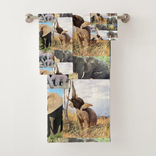Elephant Color Foto Badhandtuch Set (Insitu)