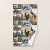Elephant Color Foto Badhandtuch Set (Handtuch)
