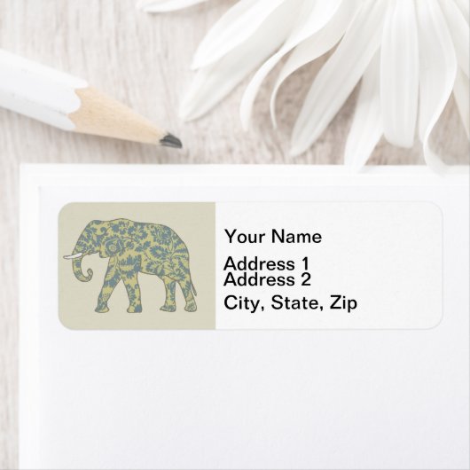 Elephant Colorful Animal Pattern heute (Insitu)