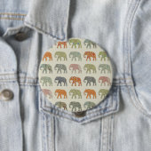 Elephant Colorful Animal Pattern heute Button (Beispiel)