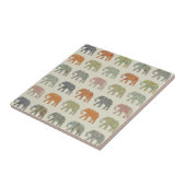 Elephant Colorful Animal Pattern heute Fliese (Seite)