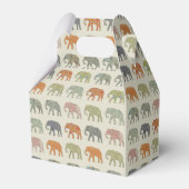 Elephant Colorful Animal Pattern heute Geschenkschachtel (Vorderseite)