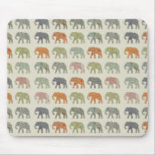 Elephant Colorful Animal Pattern heute Mousepad (Vorne)