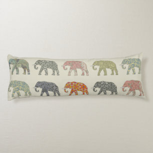 Elephant Colorful Animal Pattern heute Seitenschläferkissen
