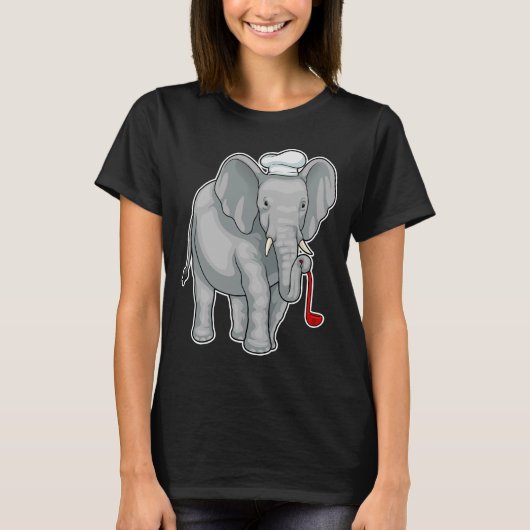 Elephant Cook Koch Hut T-Shirt (Vorderseite)