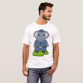 Elephant Cop Police hat Polizei T-Shirt (Vorne ganz)
