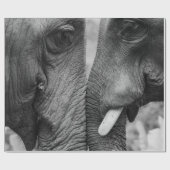 ELEPHANT COUPLE GESCHENKPAPIER (Flach)