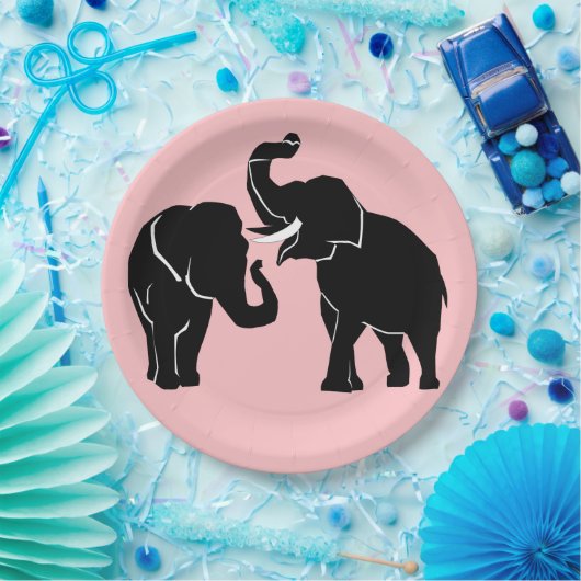 Elephant Couple Paper-Teller Pappteller (Party)
