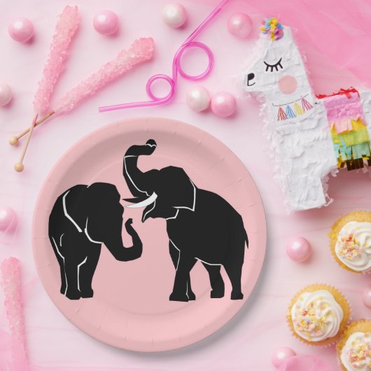 Elephant Couple Paper-Teller Pappteller (Party)