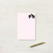 Elephant Couple Post-it Klebezettel (Auf Schreibtisch)