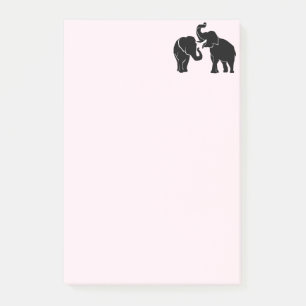 Elephant Couple Post-it Klebezettel