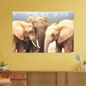 Elephant cuddle Leinwand Gerahmt (Insitu (Wohnzimmer))