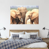 Elephant cuddle Leinwand Gerahmt (Insitu (Schlafzimmer))