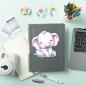 Elephant Custom Cut Scrapbooking Sticker (iPad Hülle)
