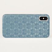 Elephant Damask Blue gemustert iPhone Gehäuse Case-Mate iPhone Hülle (Rückseite (Horizontal))