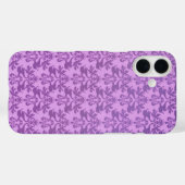 Elephant Damask Lilac iPhone Case (Rückseite (Horizontal))