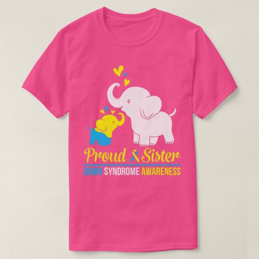 Elephant Dance Together Story Down Syndrome T-Shirt (Design vorne)