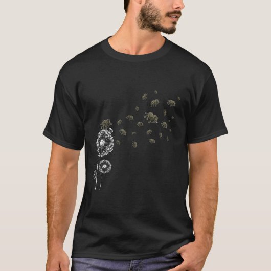 Elephant Dandelion T-Shirt (Vorderseite)