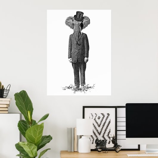 Elephant Dandy Poster (Heimbüro)