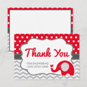 Elephant Danke Karte, EDITABLE FARBE (Vorne/Hinten)