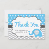 Elephant Danke Karte, EDITABLE FARBE (Vorderseite)