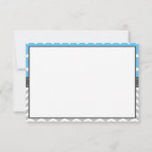 Elephant Danke Karte, EDITABLE FARBE (Rückseite)