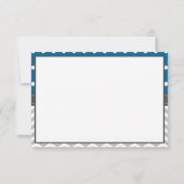 Elephant Danke Karte, EDITABLE FARBE (Rückseite)