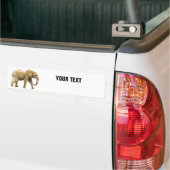 Elephant deinen Text "Folio Condensec" auf Weiß Autoaufkleber (Auf Lkw)