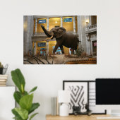 Elephant des Museums für Naturgeschichte Poster (Heimbüro)