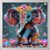 Elephant Design behalten oder gestalten Sie Ihr ei Poster (Vorne)