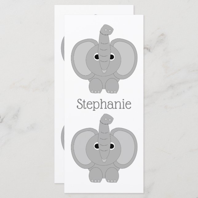 Elephant Design Lesezeichen (Vorne/Hinten)