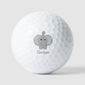Elephant Design Personalised Golfball (Vorderseite)