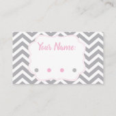 Elephant Diaper Raffle Ticket für Babydusche Begleitkarte (Rückseite)