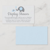 Elephant Display Shower Inserts in Blau und Grau (Vorne/Hinten)