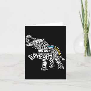 Elephant-Down-Syndrom Karte