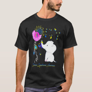 Elephant Down Syndrome Awareness - Down Syndrome R T-Shirt