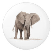 elephant drawer pull keramikknauf (Vorderseite)
