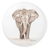 elephant drawer pull keramikknauf (Vorderseite)