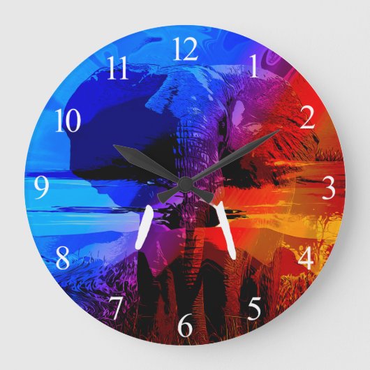 Elephant Dream Large Clock Große Wanduhr (Vorderseite)