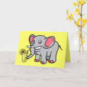 Elephant Drink Lemonade Support Card Karte (Gelbe Blume)