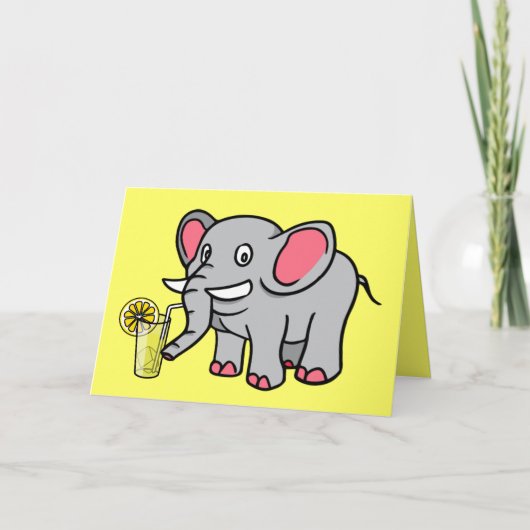 Elephant Drink Lemonade Support Card Karte (Vorderseite)