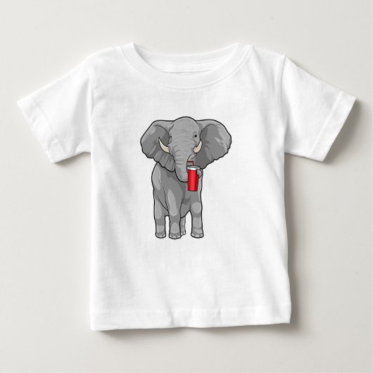 Elephant Drinking mug Baby T-shirt (Vorderseite)